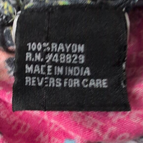 Girls Abstract Graphic All Over Print Rayon Wide Leg Pants Sz 14/16 - Picture 4 of 5